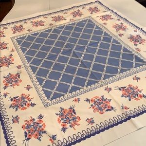 Vintage shabby chic tablecloth Anthropologie